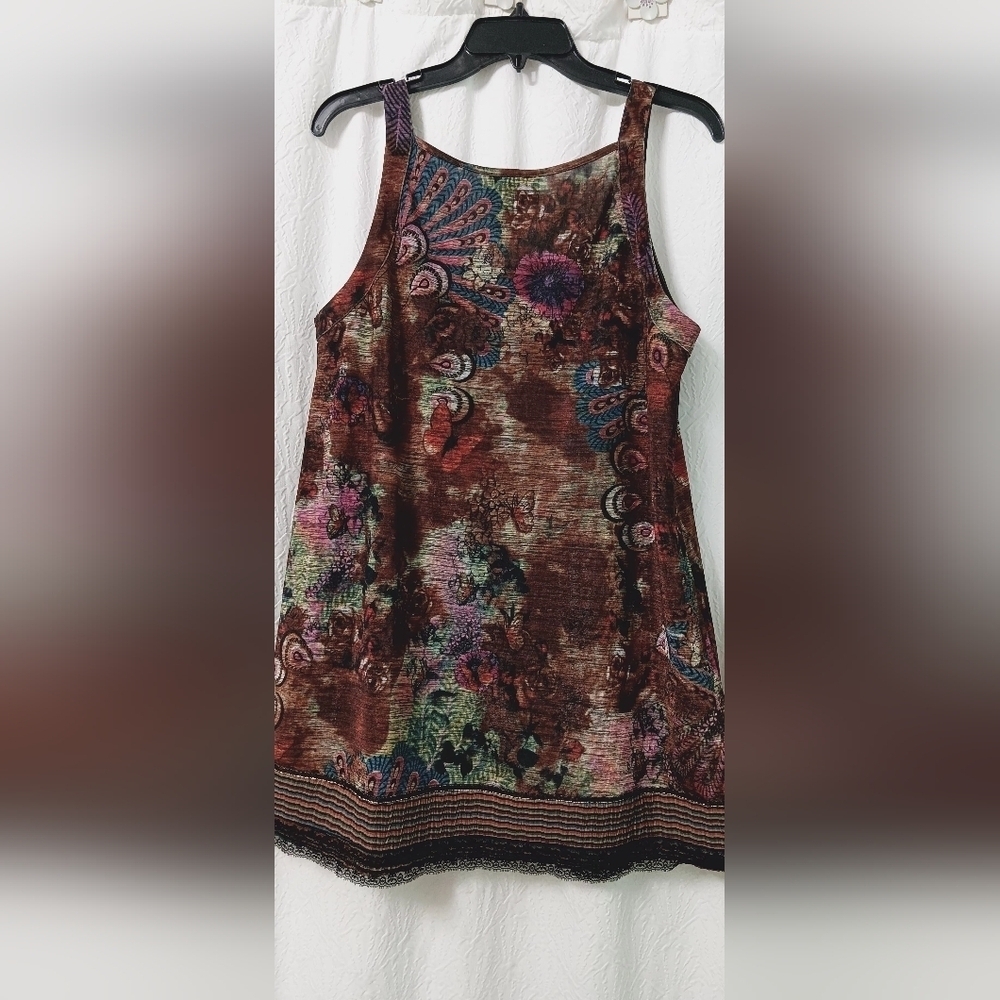 EUC TRACY PORTER Floral Sleeveless Top - Multicolor Size 8-10 - Picture 2 of 9